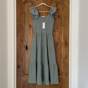NWT Neuflora Corrine Dress - Soft Sage - M
